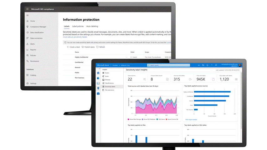 8 Classificatie dashboard (Microsoft Purview)