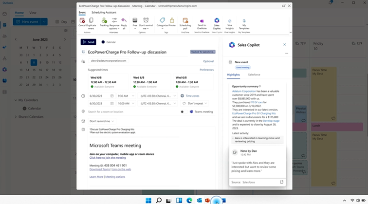 Sales pilot