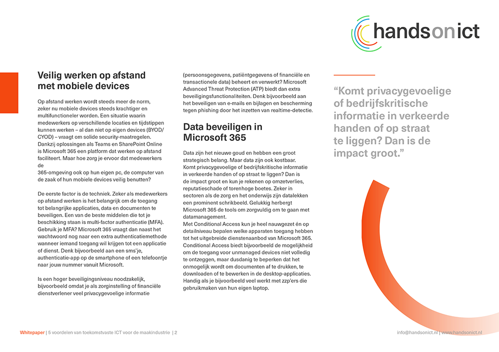 Whitepaper 'Zo houd je Microsoft 365 veilig én gebruiksvriendelijk'