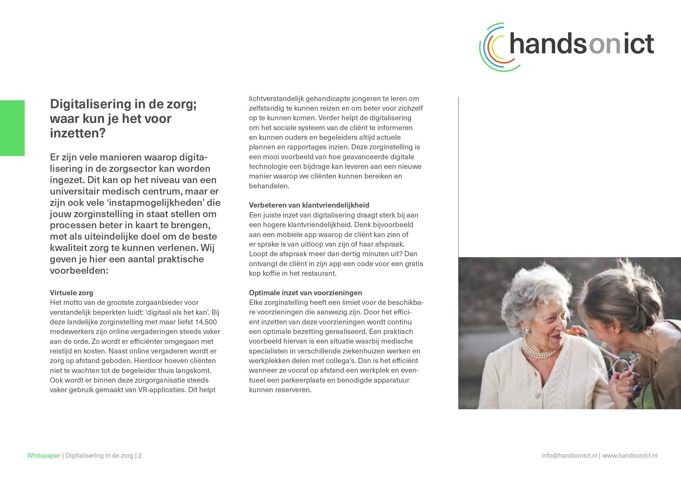 Sneak preview_2 whitepaper digitalisering in de zorg